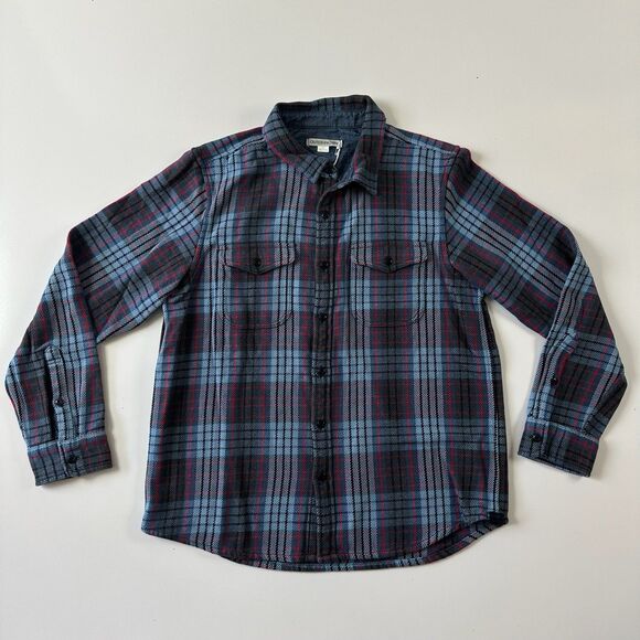 Outerknown Men’s Large Blanket Shirt Plaid Heavy Organic Cotton - Picture 1 of 8